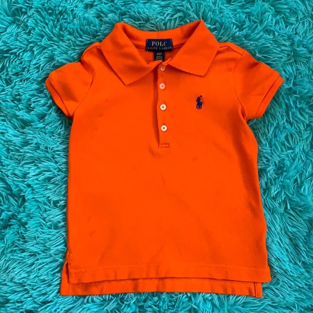 Ralph Lauren Orange Polo Size 4t